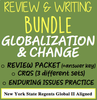 Preview of Globalization and Change Bundle! Writing and Review, NYS Global Regents