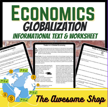 Preview of Globalization in Economics Worksheet for Business, Marketing & Econ.