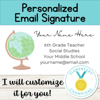 Preview of Globe Personalized Email Signature