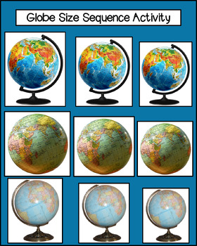 Preview of Globe Size Sequence Activity