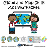 Globe and Map Skills Activity Packet and Worksheets