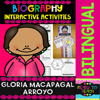 Preview of Gloria Macapagal Arroyo - Interactive Activities - Dual Language