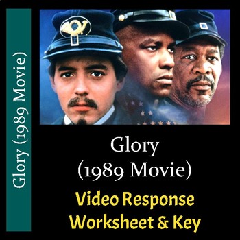 Preview of Glory (1989 Movie) - Worksheet & Key - PDF & Digital