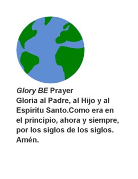 Preview of Glory Be Prayer in Spanish