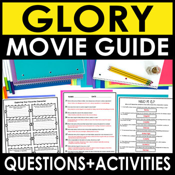 Preview of Glory Civil War (1989) Movie Guide + Answers Included - Sub Plans