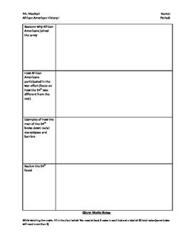 Glory Movie Activity by Ryan MacNair | TPT