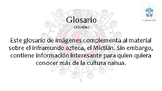 Glosario (Inframundo azteca o Mictlán)