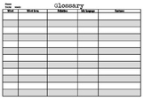 Glossary Template