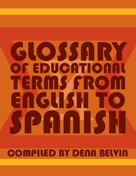 Preview of Glossary of Educational Terms