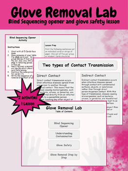 Preview of Glove Removal Lab - blind sequencing opener and glove removal lab