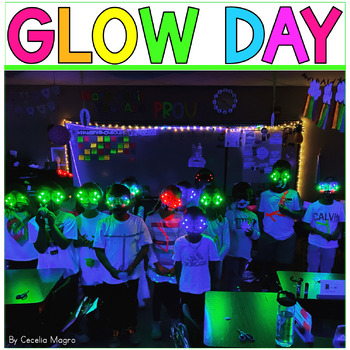 Preview of Glow Day Activities Glow Day Games Glow in the Dark Room Transformation EDITABLE