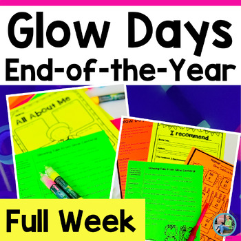 Preview of Glow Day Activities With Glow Day Math, Glow Day Reading, & More for Glow Party