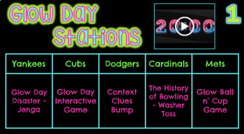 Preview of Glow Day Google Slides