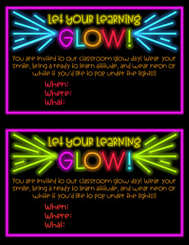 Preview of Glow Day Invitation