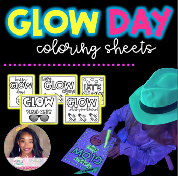 Preview of Glow Day Room Transformation Coloring Sheets Decor Morning Work