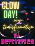 Preview of Glow Day Room Transformation - EOY Party Idea | Review Centers