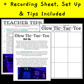 Addition Tic Tac Toe  Glow Day Games for Addition Within 10