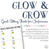 Glow & Grow Goal-Setting: Reflection Sheets for Parent-Tea