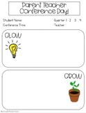 Glow + Grow Parent Teacher Conference Form *Freebie*
