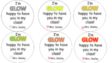 Glow Stick Gift Tags - BTS