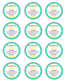 Glow Stick Tags by Education King | TPT