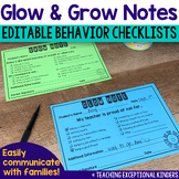 Glow and Grow Behavior Notes Positive Notes to Send Home t