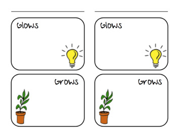 Preview of Glow and Grow Notes