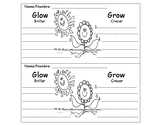 Glow and Grow (teacher conference & comments sheet)