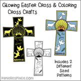 Glowing Easter Cross Craft and Coloring Cross Craft