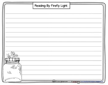 Glowing Fireflies by Anita Goodwin | Teachers Pay Teachers