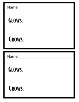 Preview of Glows and Grows