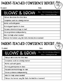 Glows and Grows - Parent/Teacher Conference Report