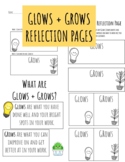 Glows and Grows | Student Reflection Pages B+W and Color P