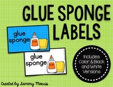 Glue Sponge Labels