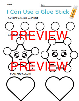 Preview of Glue Stick Practice