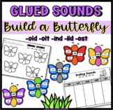 Glued Ending Sounds Build a Butterfly Spring Worksheets ol