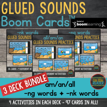 Preview of Glued Sounds Boom Cards BUNDLE