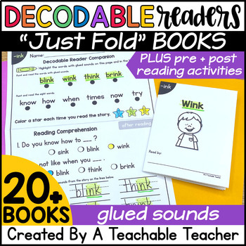 Preview of Glued Sounds Decodable Readers | Decodable Books for Glued Sounds