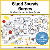Glued Sounds Games: First Grade No-Prep Phonics | SOR aligned