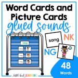 Glued Sounds Decodable Word Cards and Picture Cards Set | 