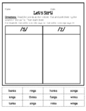 Glued Sounds/Word Family Suffix S Sound Sort /s/ or /z/ Activity
