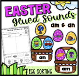 Glued Sounds an and am Easter Worksheet and Sort