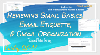 Preview of Gmail Basics, Email Etiquette, & Gmail Organization -fits Distance Learning too!