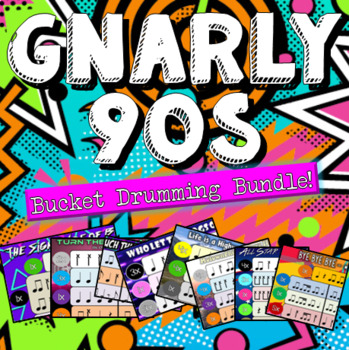 Preview of GnArLy 90s BUCKET DRUMMING BUNDLE!  (11 arrangements @ 15% off!)