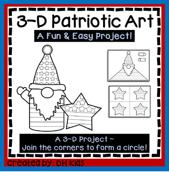 Patriotic Gnome Craft For Kids [Free Template]