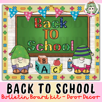 Preview of Gnome Back to school Bulletin Board, Bulletin Board - Door Decor.