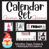 Gnome Calendar Set for Classroom Calendars and Pocket Charts