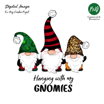 Download Gnome Christmas Sublimation clip art, hanging with my ...