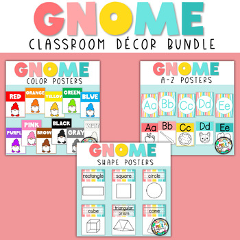 Preview of Gnome Classroom Decor Bundle | Gnome Polka Dot Decor | Back to School Decor
