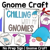 Gnome Craft and Bulletin Board | January | Winter | New Years